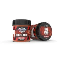 AK Interactive: Wargame Terrain- Fire Land (100ml)(Ak Interactive Wargame Terrain Fire Land)