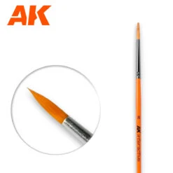 AK Interactive: Round Brush 8 Synthetic(Ak Interactive Round Brush 8 Synthetic)