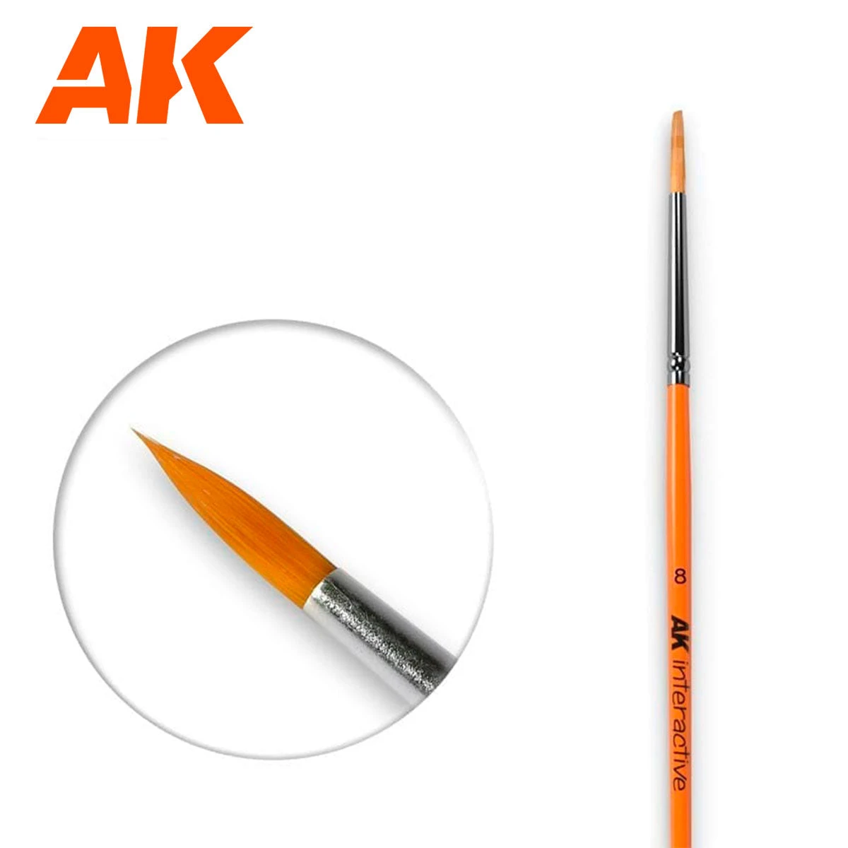 AK Interactive: Round Brush 8 Synthetic(Ak Interactive Round Brush 8 Synthetic) 1 AK Interactive: Round Brush 8 Synthetic(Ak Interactive Round Brush 8 Synthetic)