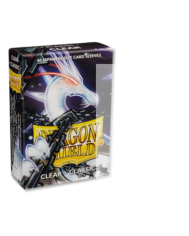 Dragon Shield Classic Japanese Size - Clear 60pk(Dragon Shield Classic Japanese Size Clear 60pk) 1 Dragon Shield Classic Japanese Size - Clear 60pk(Dragon Shield Classic Japanese Size Clear 60pk)