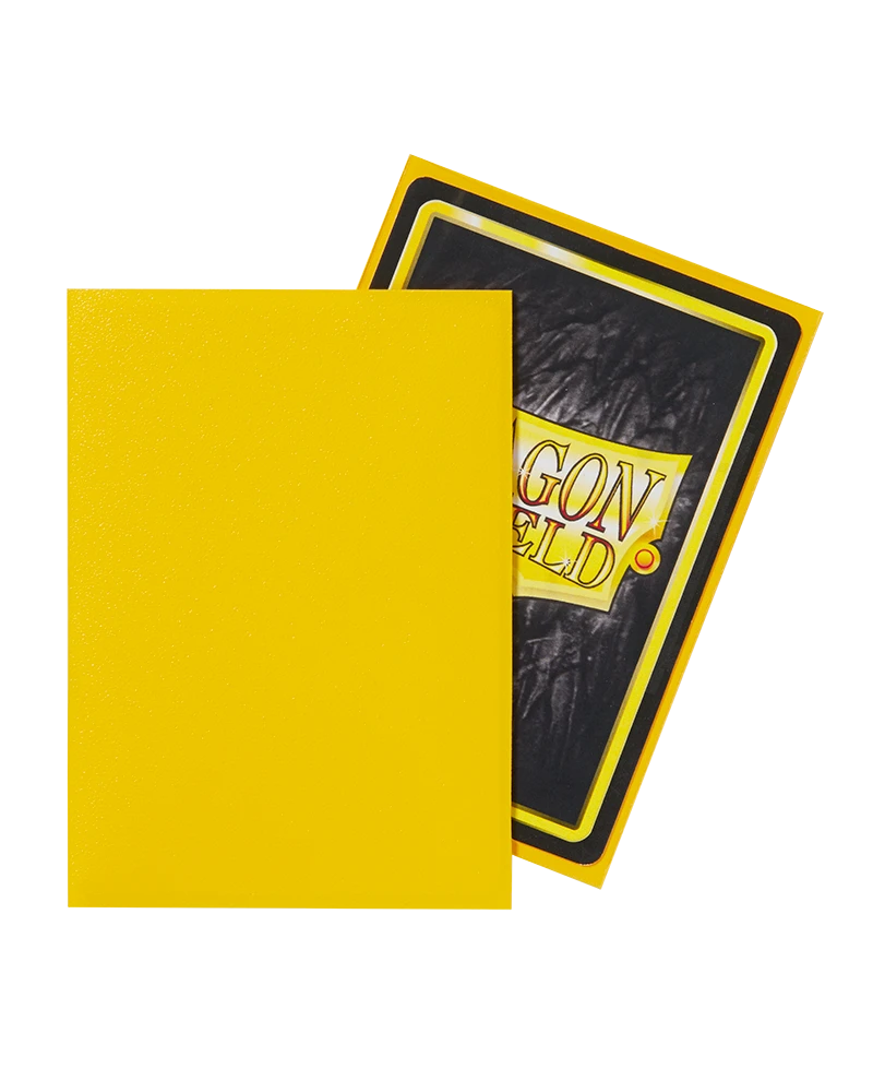 Dragon Shield Matte Sleeves: Yellow (100)(Dragon Shield Matte Sleeves Yellow 100) 2 Dragon Shield Matte Sleeves: Yellow (100)(Dragon Shield Matte Sleeves Yellow 100) - Image 2