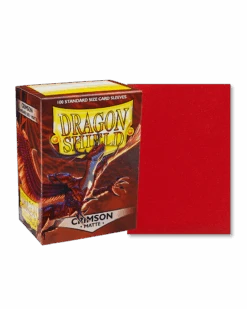 Dragon Shield Matte Sleeves: Crimson (100)(Dragon Shield Matte Sleeves Crimson 100)