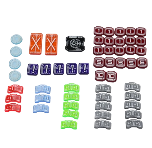 Premium Acrylic Tokens: Star Wars Unlimited Compatible Set Of 55(Premium Acrylic Tokens Star Wars Unlimited Compatible Set Of 55) 2 Premium Acrylic Tokens: Star Wars Unlimited Compatible Set Of 55(Premium Acrylic Tokens Star Wars Unlimited Compatible Set Of 55) - Image 2