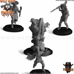 Wild West Exodus Warrior Nation Braves Of The Great (4 Models) 1st Edition(Wild West Exodus Warrior Nation Braves O)