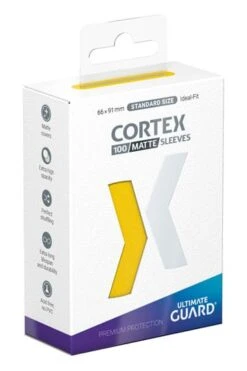 Ultimate Guard Cortex Sleeves Matte Standard Size (100) - Yellow(Ultimate Guard Cortex Sleeves Matte Standard Size 100 Yellow)