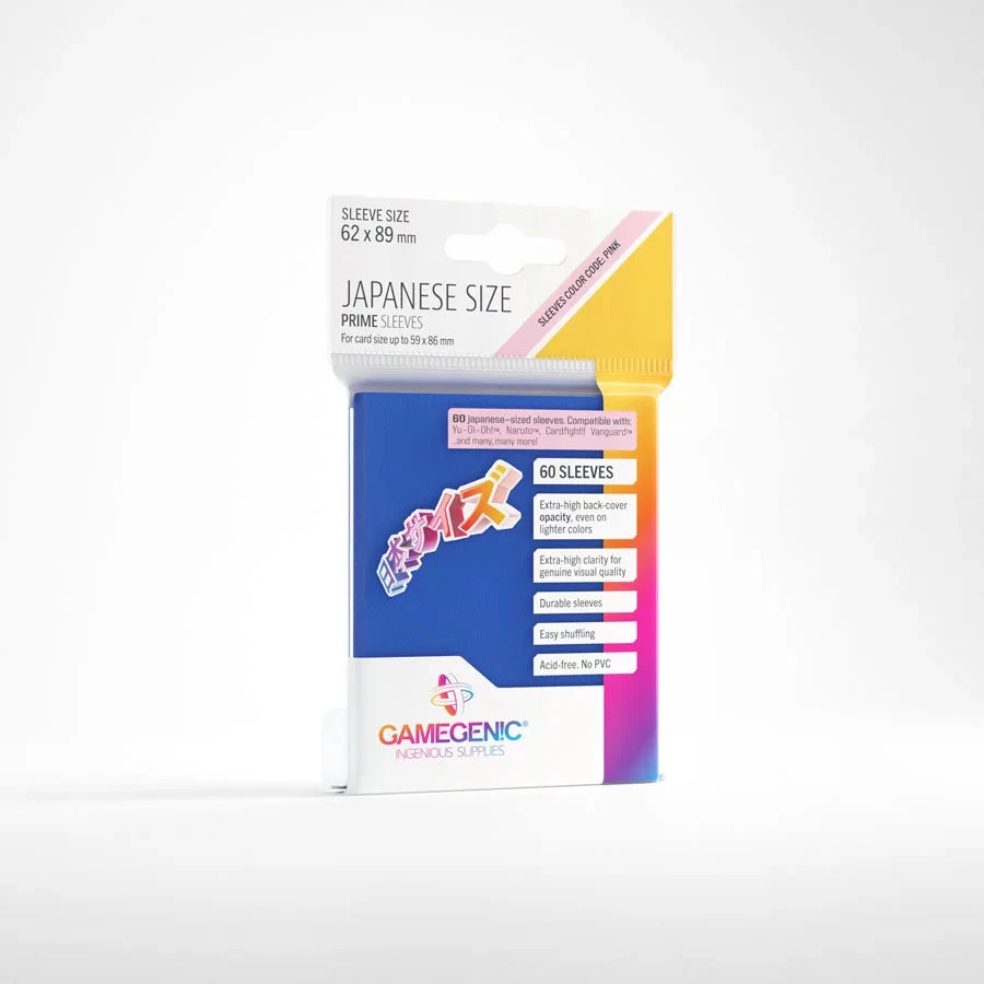 Gamegenic: Japanese Size Prime Sleeves - Blue(Gamegenic Japanese Size Prime Sleeves Blue) 1 Gamegenic: Japanese Size Prime Sleeves - Blue(Gamegenic Japanese Size Prime Sleeves Blue)