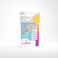 Gamegenic: Japanese Size Prime Sleeves - Clear(Gamegenic Japanese Size Prime Sleeves Clear)