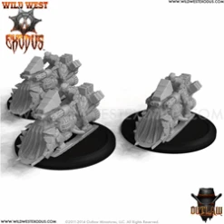 Wild West Exodus Outlaw Iron Horse (3 Models) 1st Edition(Wild West Exodus Outlaw Iron Horse 3 Pac)