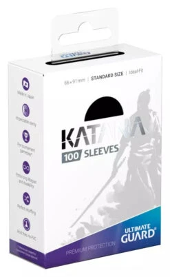 Katana Sleeves: Standard Size - Black (100)(Katana Sleeves Standard Size Black)