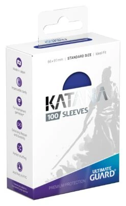 Katana Sleeves: Standard Size - Blue (100)(Katana Sleeves Standard Size Blue 100)
