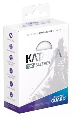 Katana Sleeves: Standard Size - White (100)(Katana Sleeves Standard Size White)
