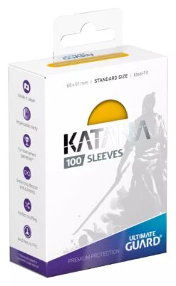 Katana Sleeves: Standard Size - Yellow (100)(Katana Sleeves Standard Size Yellow 100)