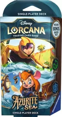 Disney Lorcana Trading Card Game: Azurite Sea Starter Deck Emerald & Sapphire(Disney Lorcana Trading Card Game Starter Deck Emerald Sapphire)