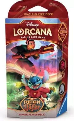 Disney Lorcana Trading Card Game: Reign Of Jafar - Starter Deck Ruby & Steel(Disney Lorcana Trading Card Game Reign Of Jafar Starter Deck Ruby Steel)