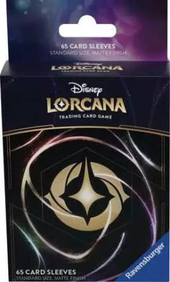 Disney Lorcana Trading Card Game: Shimmering Skies Card Sleeves - Logo (65)(Disney Lorcana Trading Card Game Shimmering Skies Card Sleeves Logo 65)