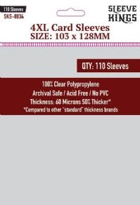 Sleeve Kings: 4XL Card Sleeves (103mm X 128mm X 110)(Sleeve Kings 4xl Card Sleeves 103mm X 128mm X 110)