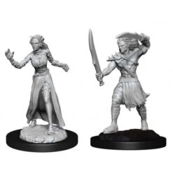 Magic The Gathering Unpainted Magic Miniatures: Vampire Lacerator & Vampire Hexmage(Mtg Unpainted Miniatures Vampire Lacerat)