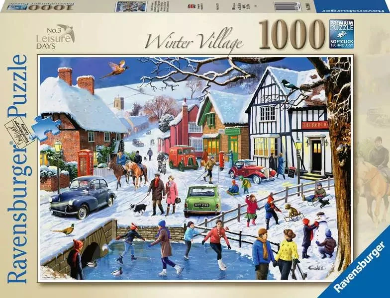 Winter Village - Leisure Days No.3Jigsaw Puzzle (1000pc)(Winter Village Leisure Days No 3 Puzzle)